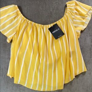 Forever 21 Yellow Top New with tag